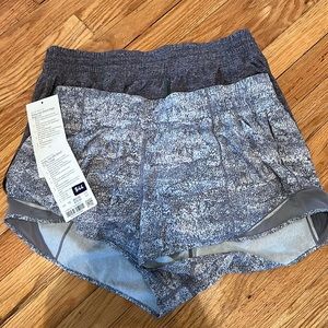 Lot of 2! Lululemon Hotty Hot HR shorts 2.5”